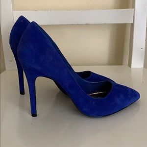 Royal Blue Suede High Heels 💙